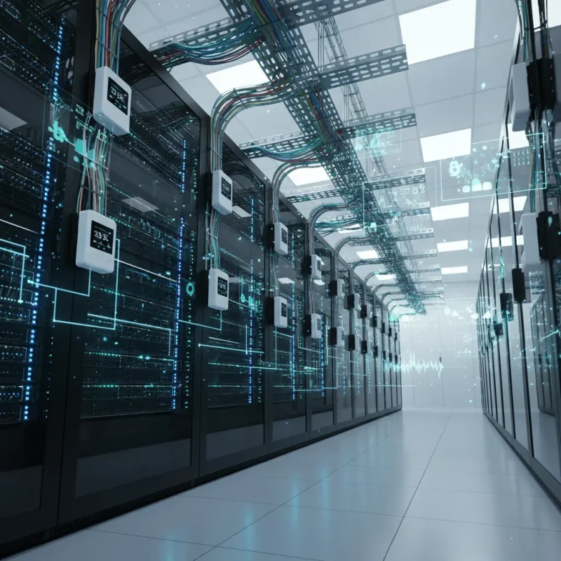 Environmental and infrastructure monitoring in a modern data center setup