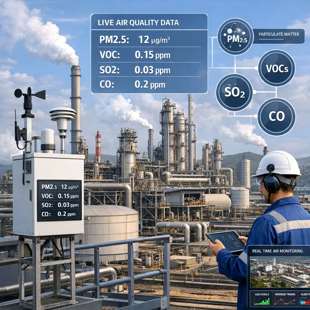 Air quality monitoring solution for industries