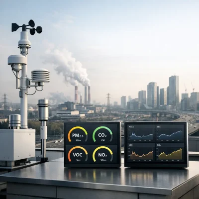 Air quality monitoring using smart sensors and real-time dashboards