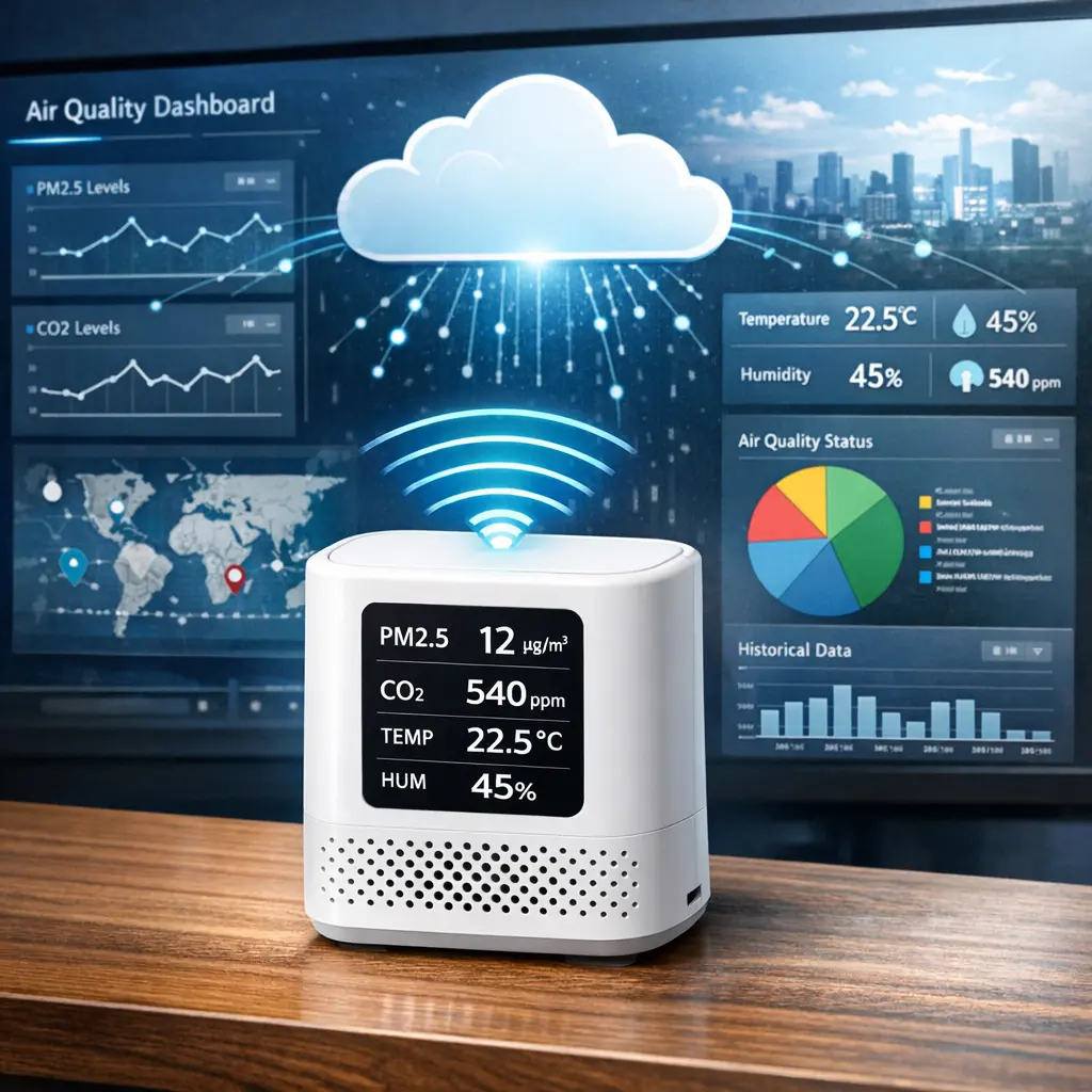 IoT air quality monitoring system
